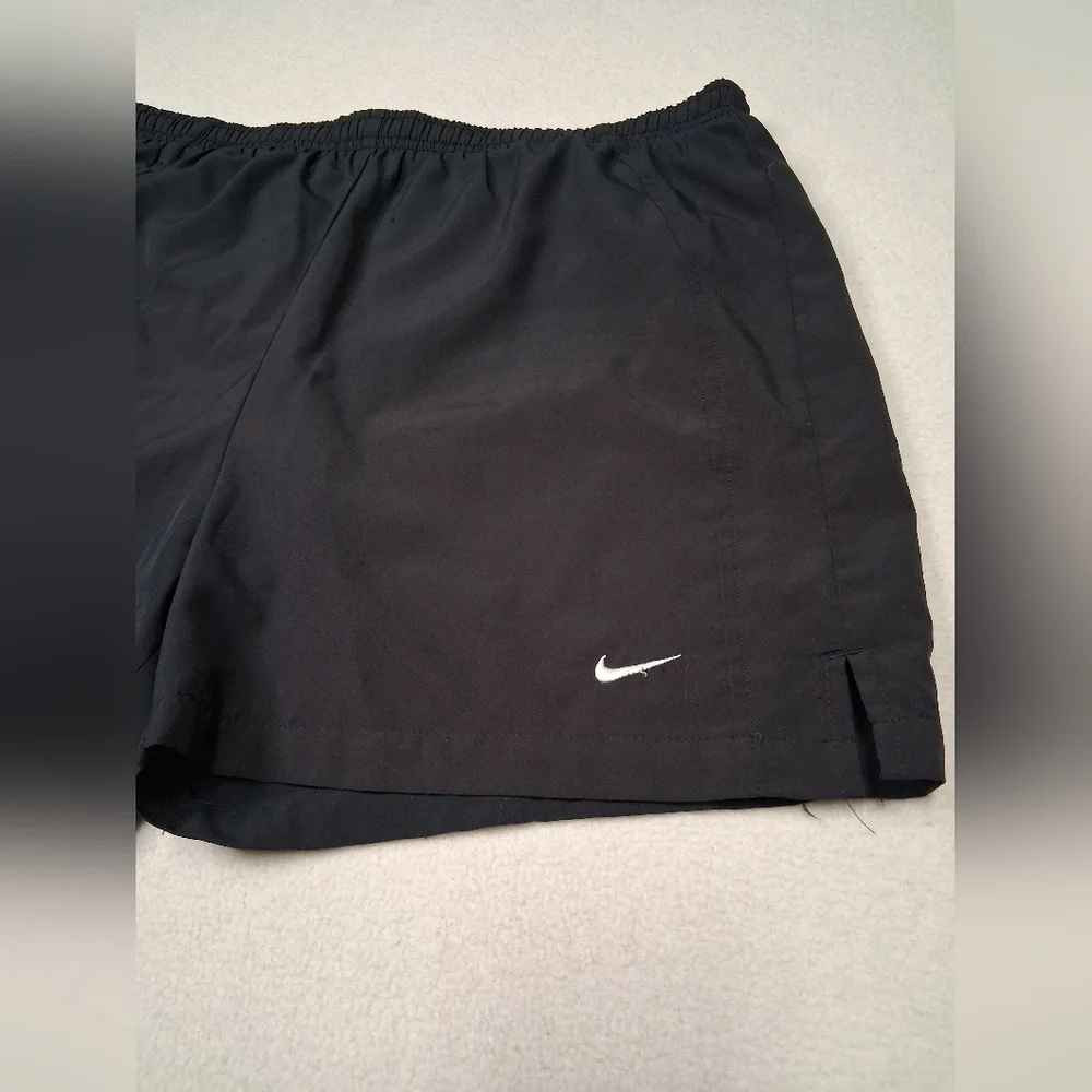 4/20$ ➡️ Nike Black Athletic Shorts with White Swoosh - Picture 3 of 11